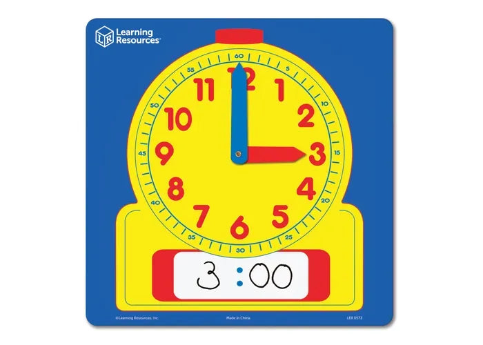 Learning Resources Write & Wipe Demonstration Clock