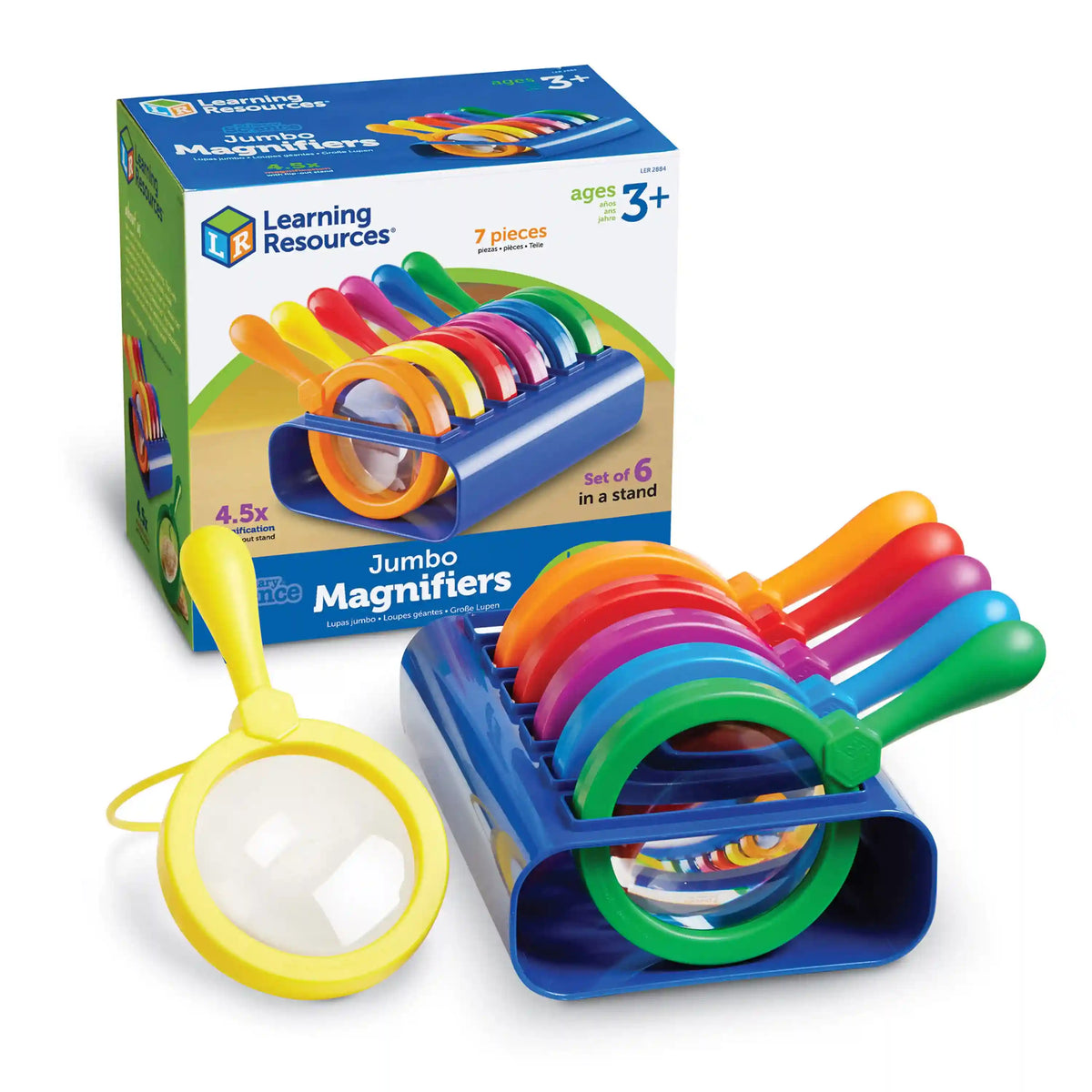 Learning Resources Primary Science ® Jumbo Magnifiers with Stand