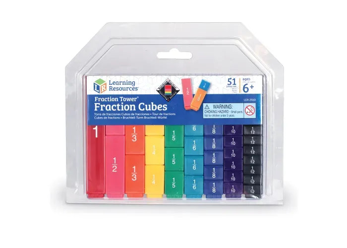 Learning Resources Fraction Tower ® Fraction Cubes