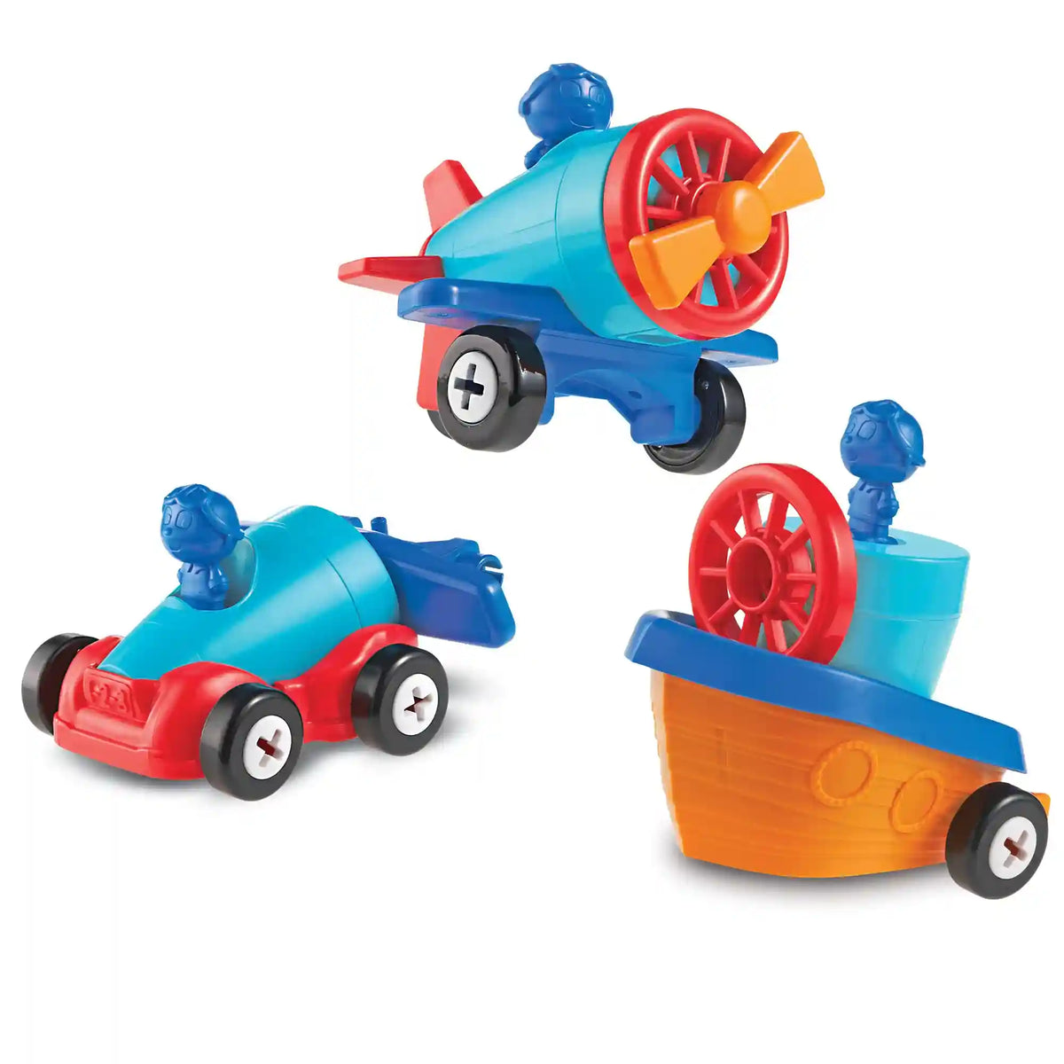 Learning Resources 1-2-3 Build It! ™ Car-Plane-Boat