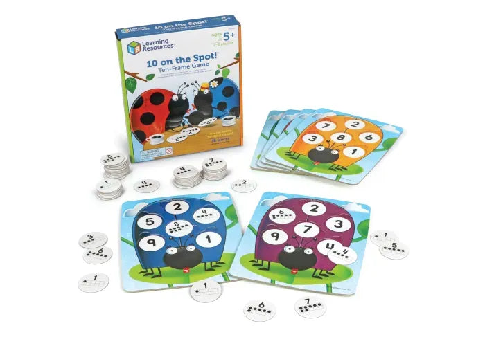 Learning Resources 10 On the Spot! Ten-Frame Game