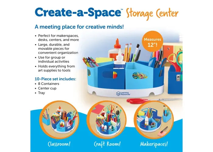 Learning Resources Create-a-Space ™ Storage Center - Blue