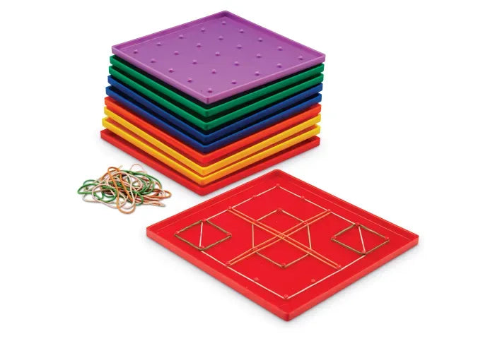 Learning Resources Geoboards, 5 x 5 Pin, Set of 10