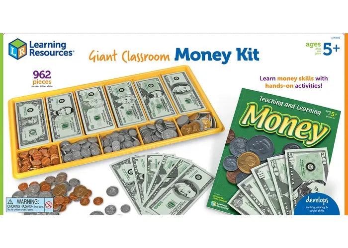 Learning Resources Giant Classroom Money Kit