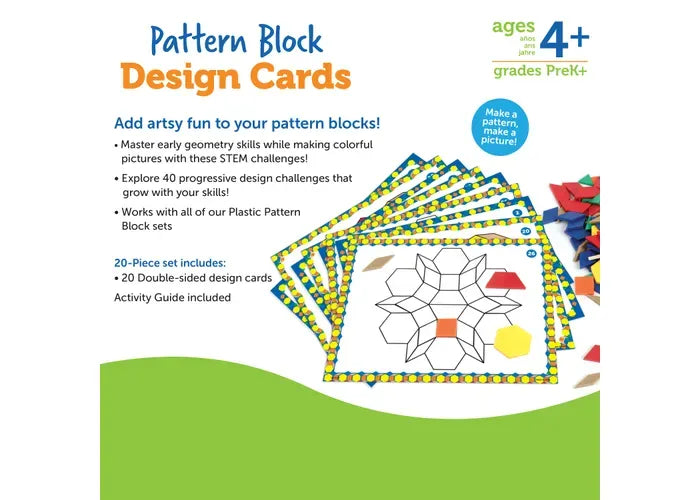 Learning Resources Pattern Block Design Cards