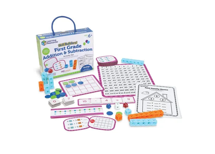 Learning Resources Skill Builders! First Grade Addition & Subtraction Activity Set