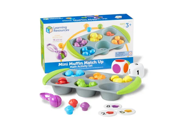 Learning Resources Mini Muffin Match Up Math Activity Set