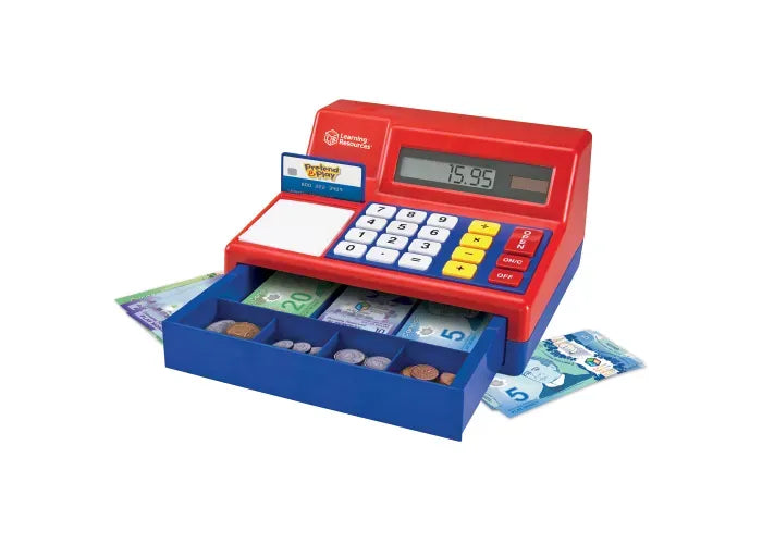 Learning Resources Pretend & Play ® Calculator Cash Register with Canadian Currency