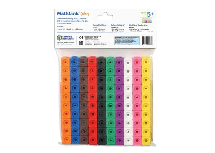 Learning Resources MathLink ® Cubes, Set of 100