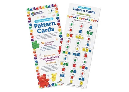 Learning Resources Three Bear Family ® Pattern Cards, Set of 16