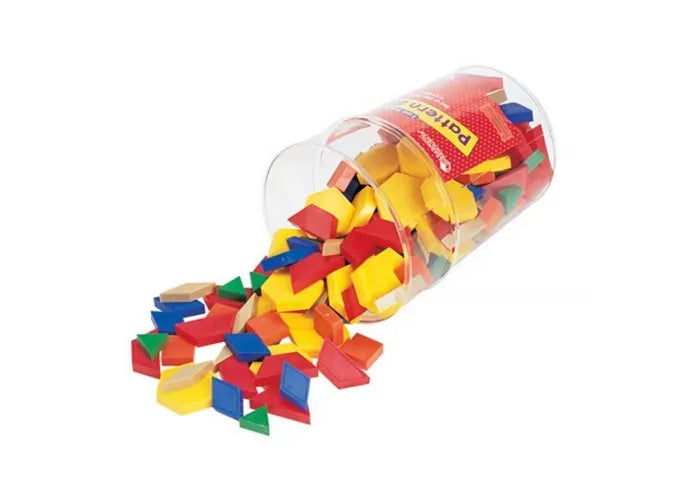 Learning Resources Plastic Pattern Blocks - 1 cm, Set of 250