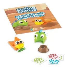 Learning Resources Coding Critters ® Pair-a-Pets: Adventures with Romper & Flaps