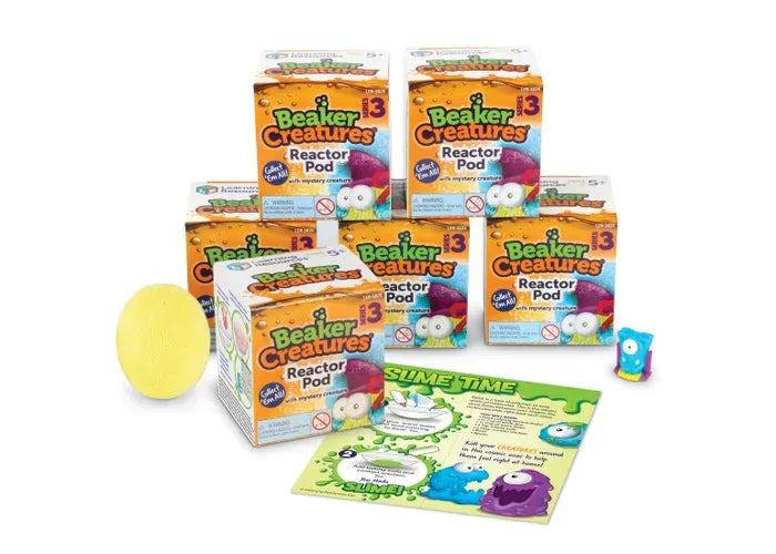 Learning Resources Beaker Creatures ® 6-Pack Reactor Pods, Series 3
