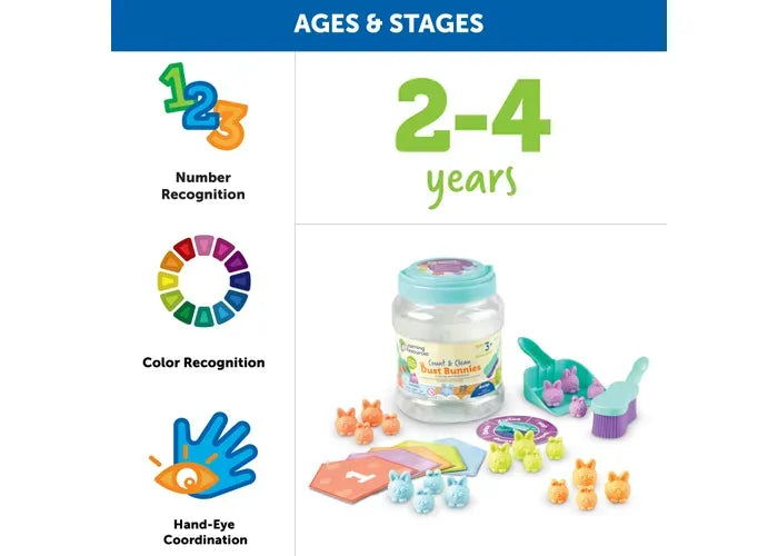 Learning Resources Count & Clean Dust Bunnies