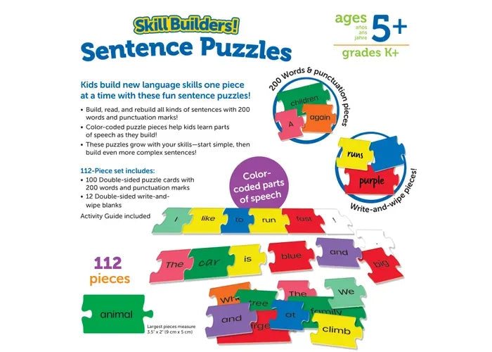 Learning Resources Skill Builders! Sentence Puzzles
