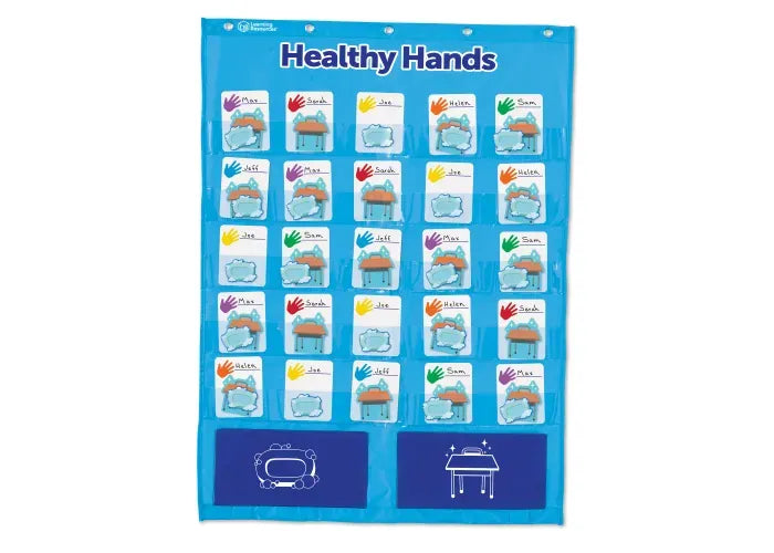 Learning Resources Healthy Hands Pocket Chart