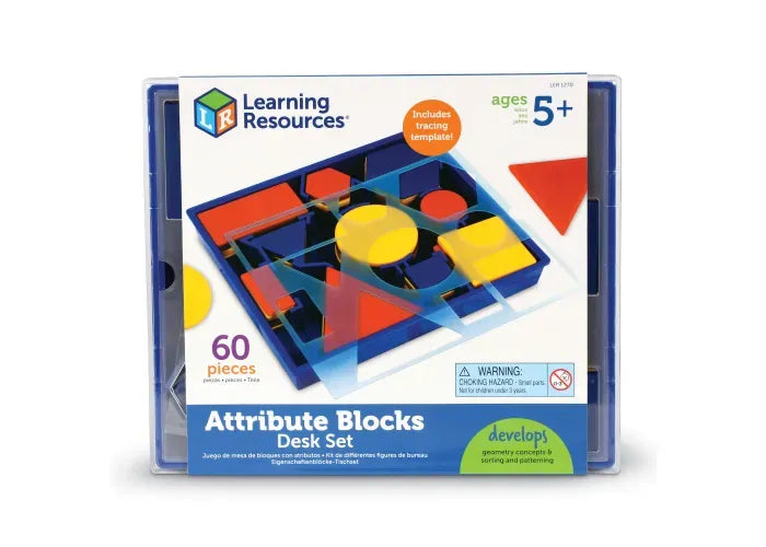Learning Resources Attribute Blocks Desk Set