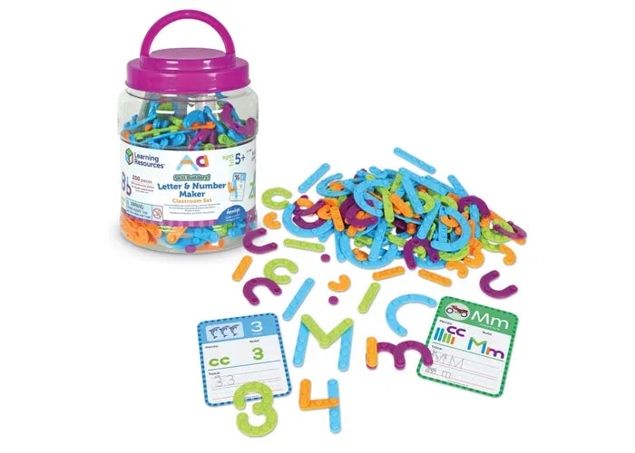 Learning Resources Skill Builders! Letter and Number Maker Classroom Set