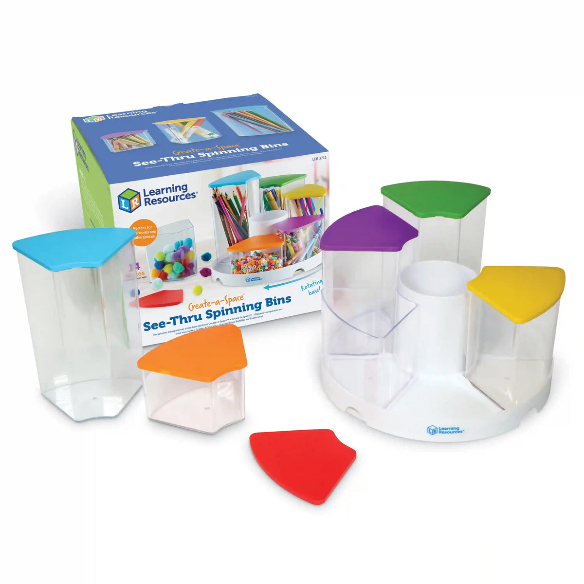 Learning Resources Create-a-Space ™ See-Thru Spinning Bins