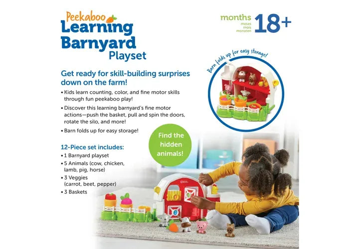 Learning Resources Peeksville ® Learning Barnyard Playset