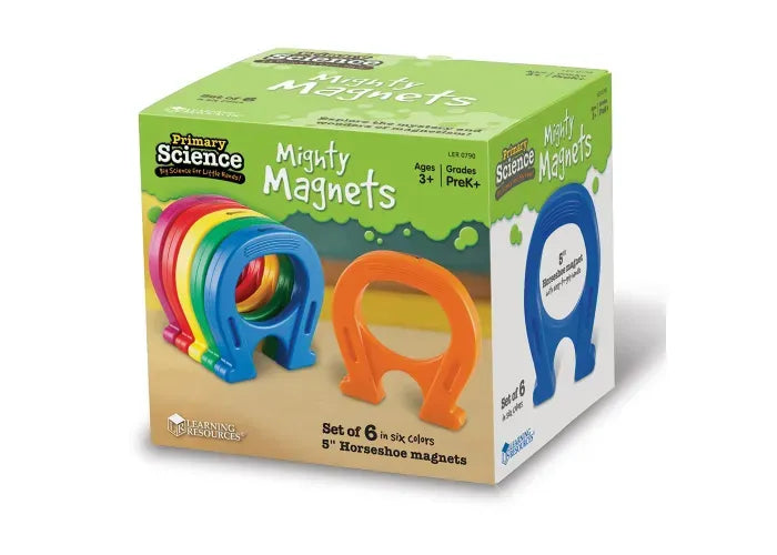 Learning Resources Primary Science ® Mighty Magnets, Set of 6