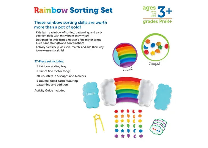 Learning Resources Rainbow Sorting Activity Set