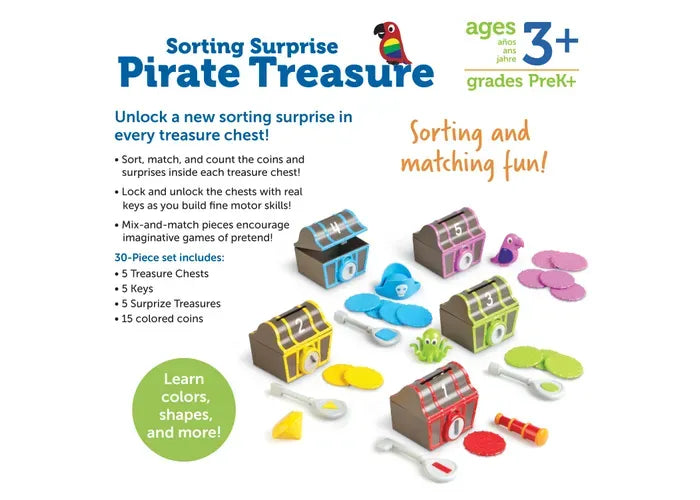 Learning Resources Sorting Surprise Pirate Treasure