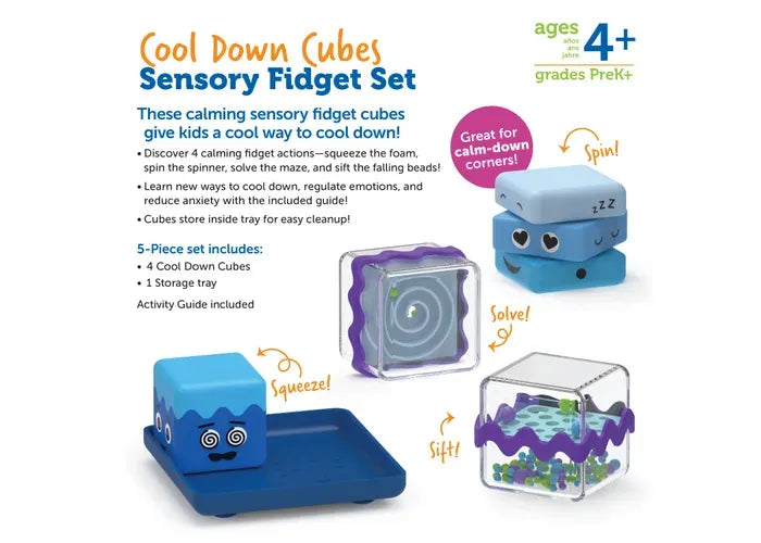 Learning Resources Cool Down Cubes Sensory Fidget Set