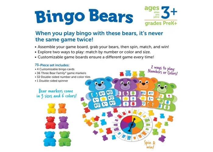 Learning Resources Bingo Bears Game
