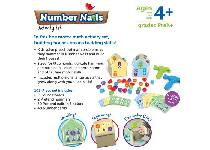 Learning Resources Number Nails Activity Set