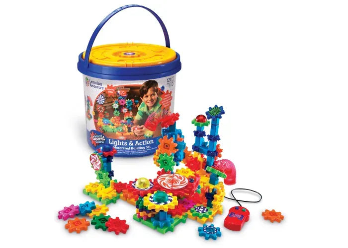 Learning Resources Gears! Gears! Gears! ® Lights & Action Motorized Building Set