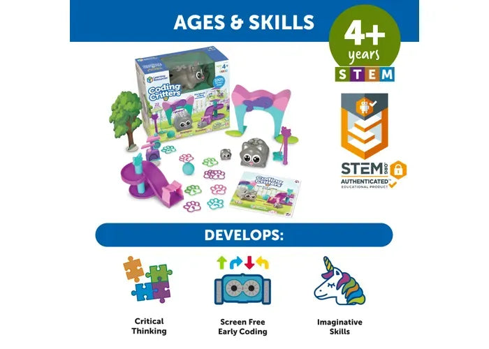 Learning Resources Coding Critters ® Scamper & Sneaker