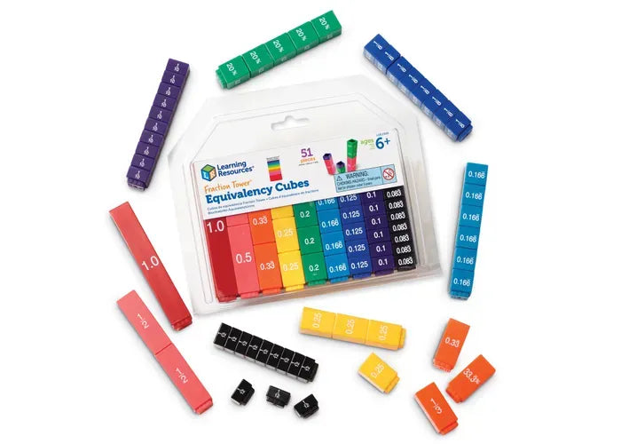Learning Resources Fraction Tower ® Equivalency Cubes