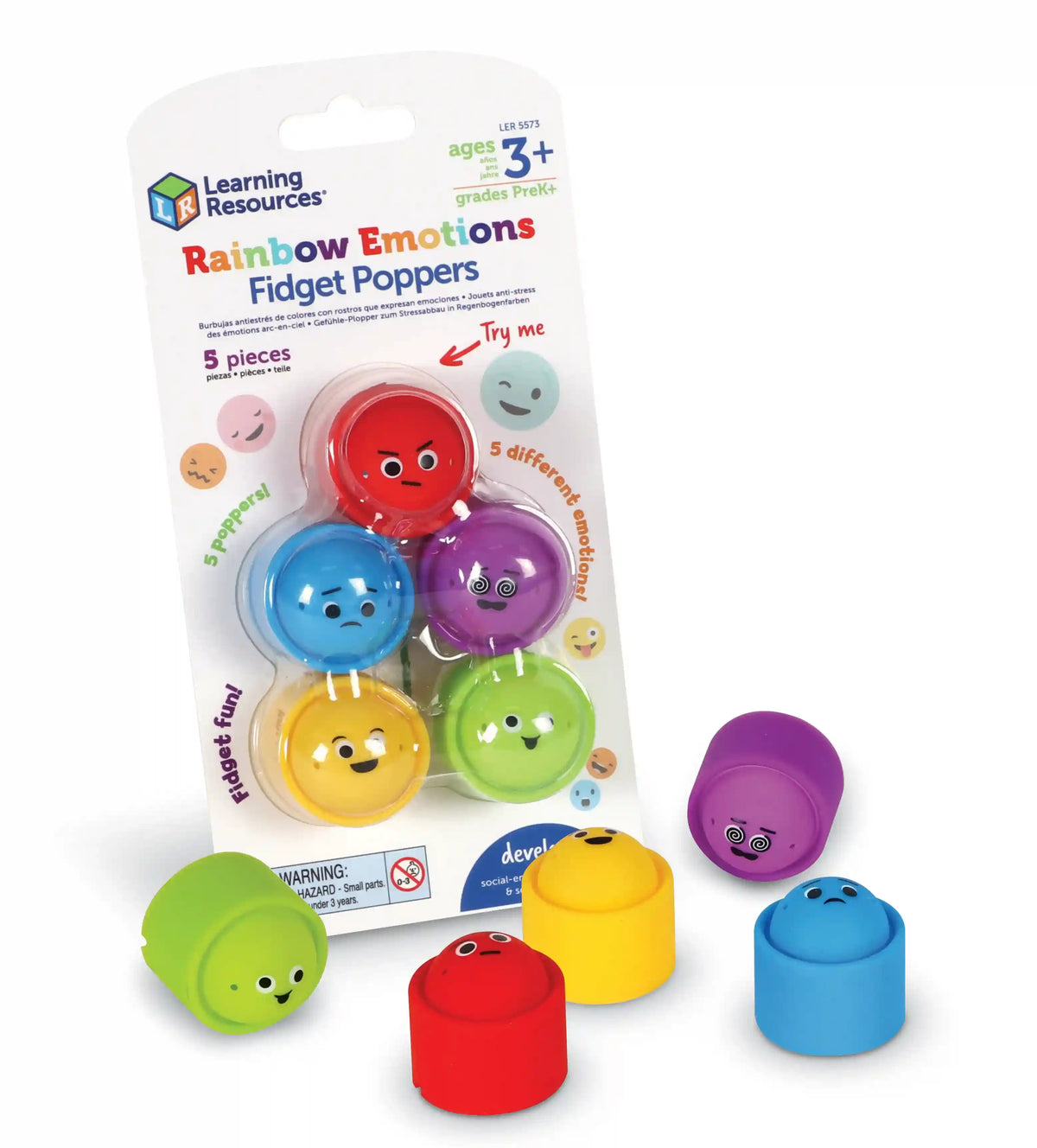 Learning Resources Rainbow Emotions Fidget Poppers