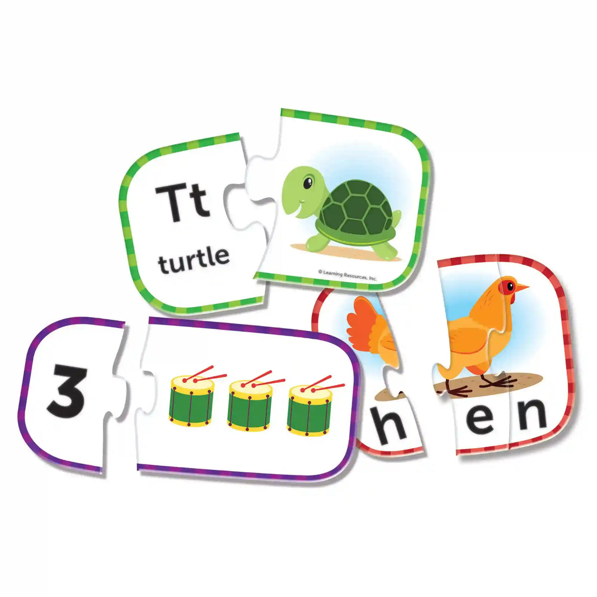 Learning Resources Puzzle Card PreK Bundle
