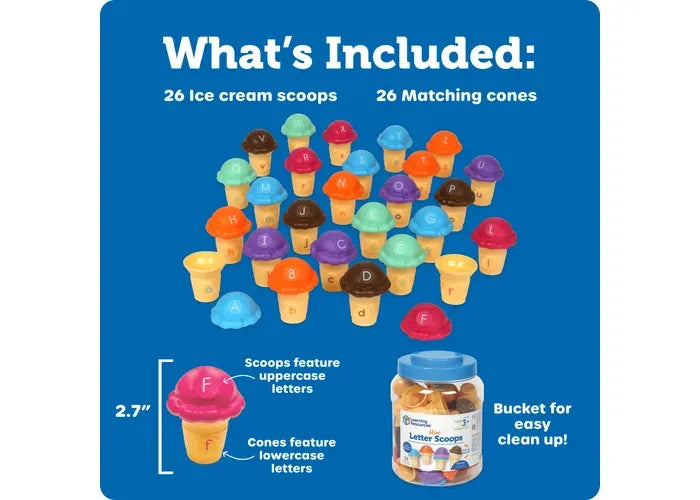 Learning Resources Mini Letter Scoops