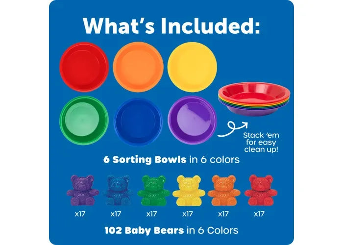 Learning Resources Three Bear Family ® Baby Bear ™ Sorting Set