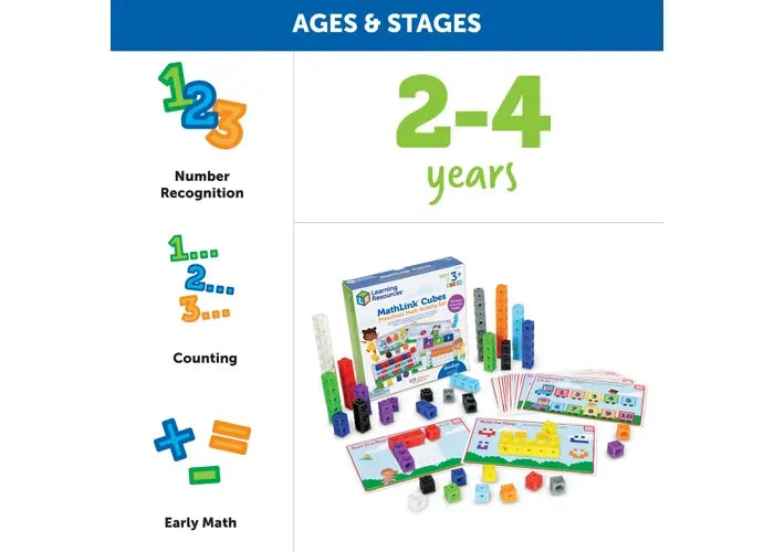 Learning Resources MathLink ® Cubes PreK Activity Set
