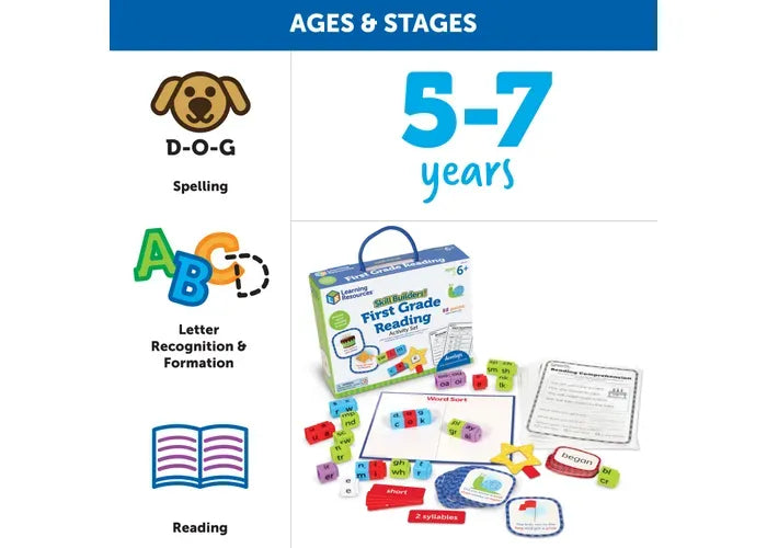 Learning Resources Skill Builders! First Grade Reading Activity Set