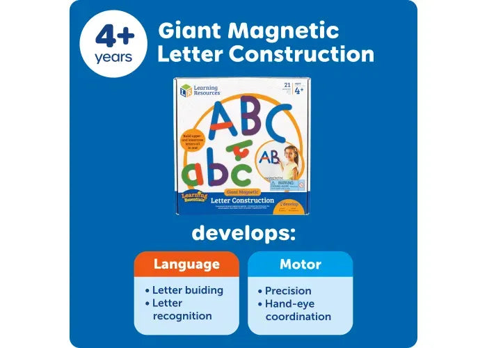 Learning Resources Giant Magnetic Letter Construction