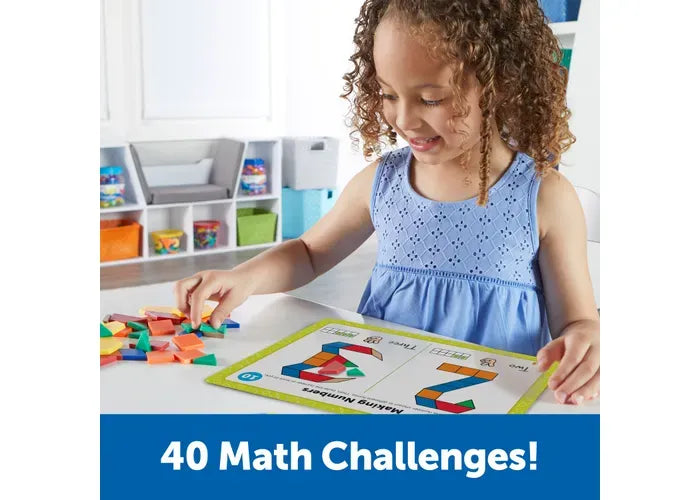Learning Resources Pattern Block Math Activity Set