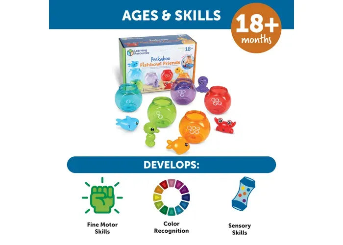 Learning Resources Peekaboo Fish Bowl Friends