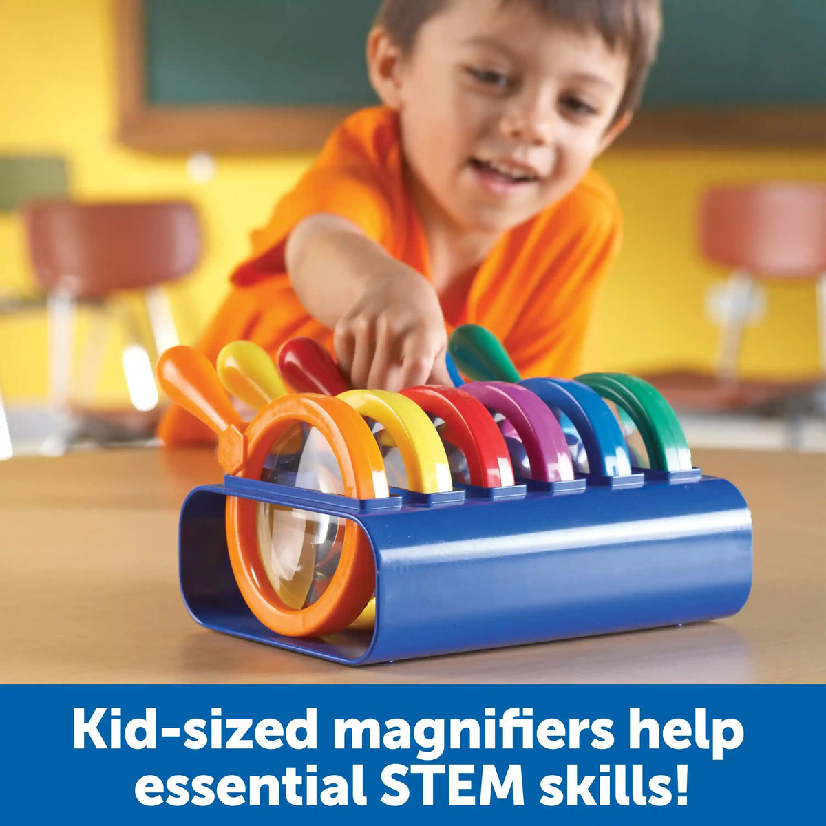Learning Resources Primary Science ® Jumbo Magnifiers with Stand