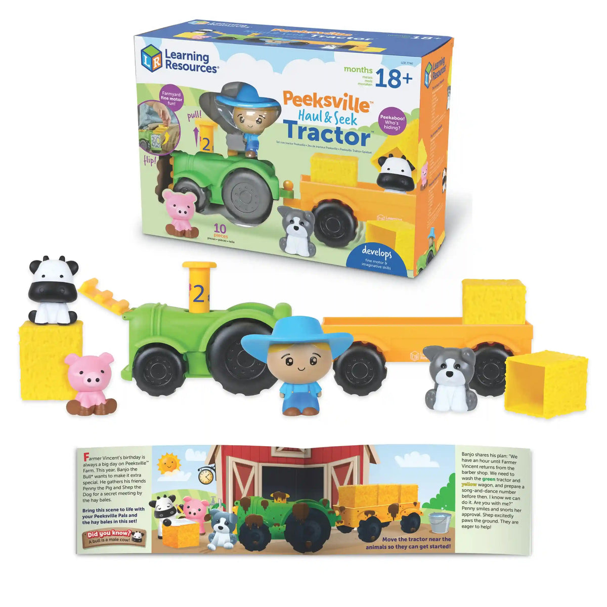 Learning Resources Peeksville ® Haul & Seek Tractor ™