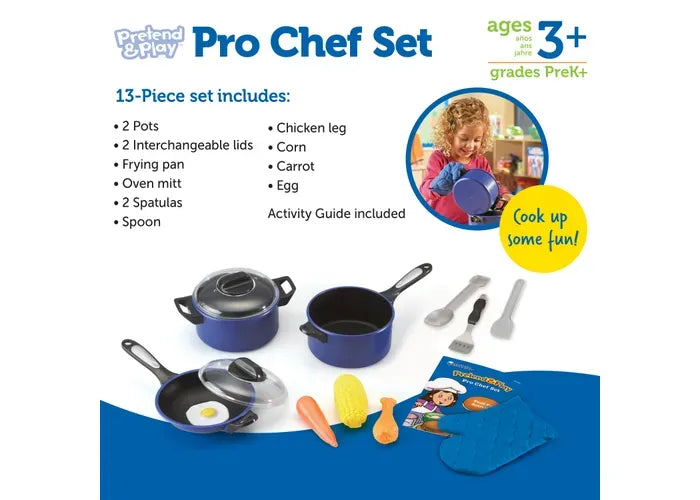 Learning Resources Pretend & Play ® Pro Chef Set