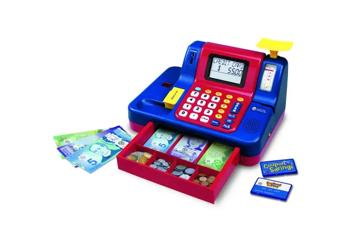 Learning Resources Pretend & Play ® Teaching Cash Register with Canadian Currency