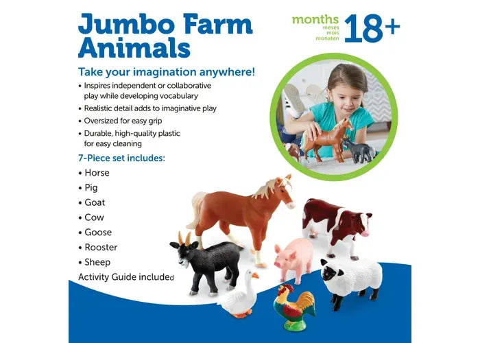 Learning Resources Jumbo Farm Animals