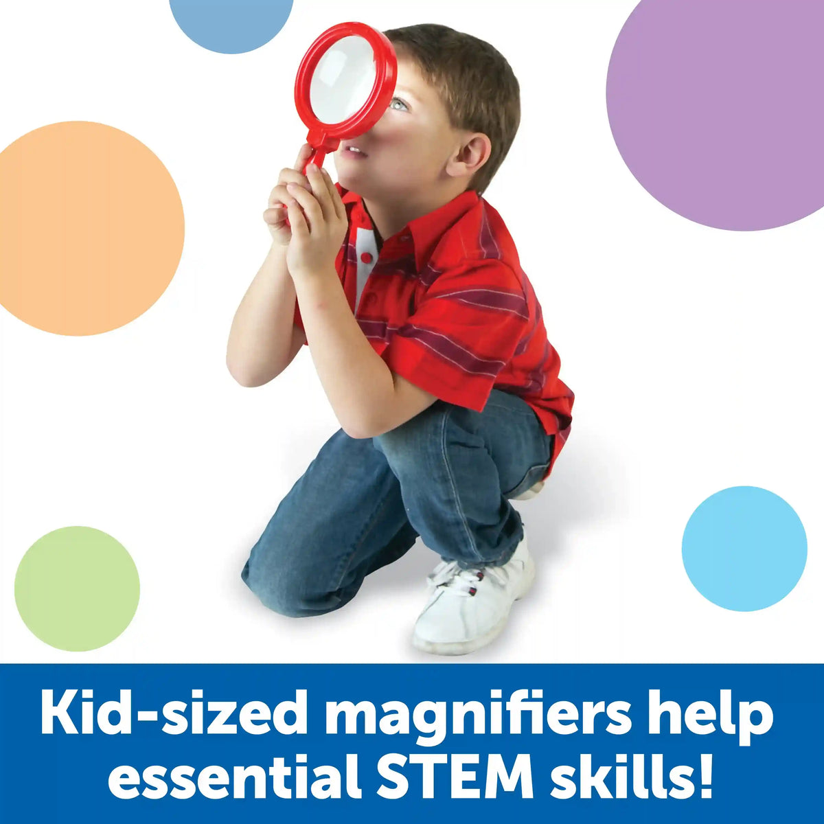 Learning Resources Primary Science ® Jumbo Magnifiers, Set of 6