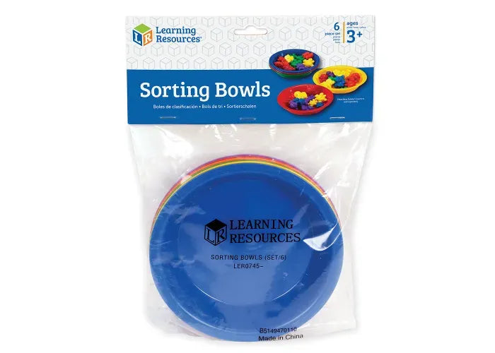 Learning Resources Sorting Bowls, Set of 6