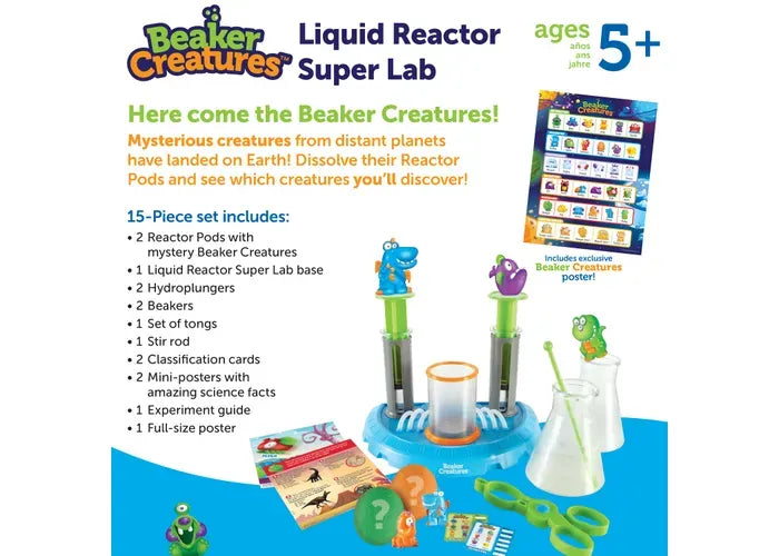 Learning Resources Beaker Creatures ® Liquid Reactor Super Lab